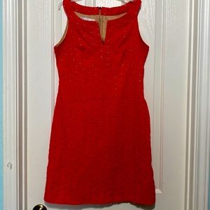 Donna Ricco sleeveless eyelets dress size 6